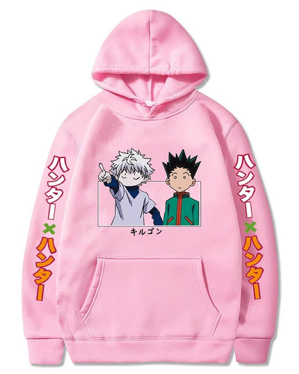 Hunter X Hunter Japan Anime Men Women Hoodies Harajuku Gon Killua Print Plus Size Sweatshirt Unisex Autumn Winter Streetwear