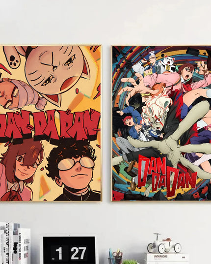 1PC Classic Anime Dandadan Poster Self-adhesive Art Waterproof Paper Sticker Coffee House Bar Room Wall Decor