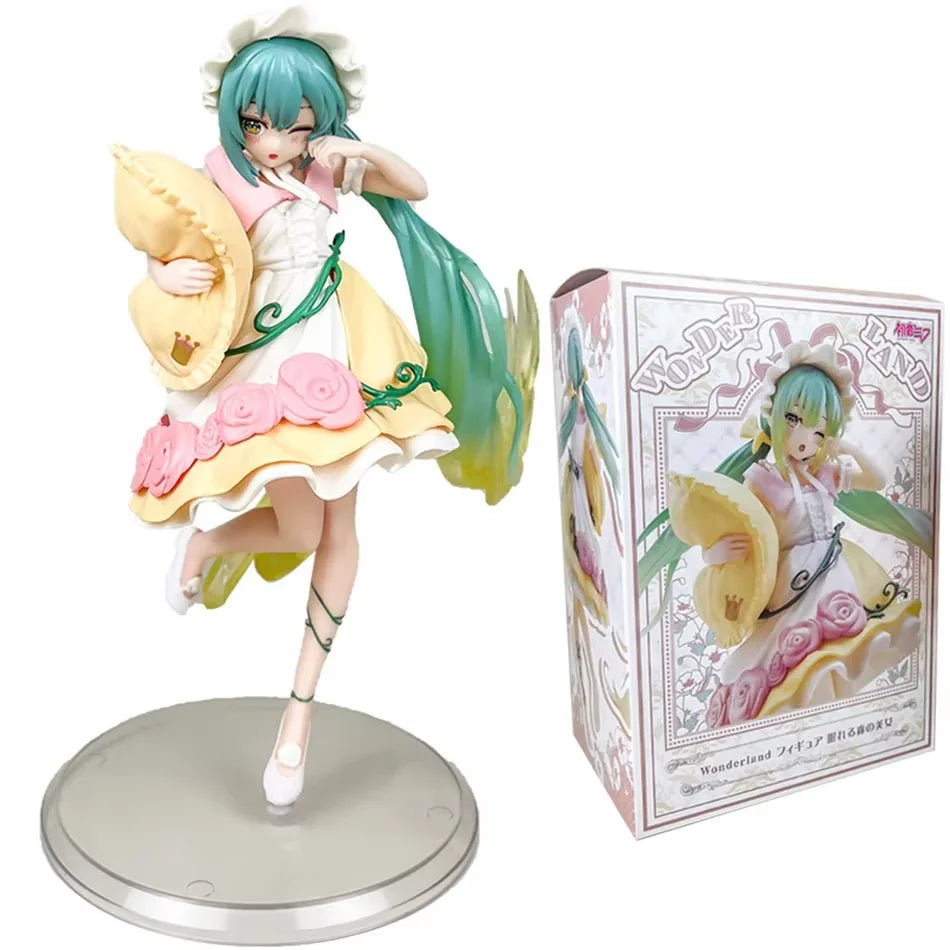Anime beautiful girl Hatsune Miku handmade character fashion birthday Christmas gift Hatsune Miku PVC model desktop decoration