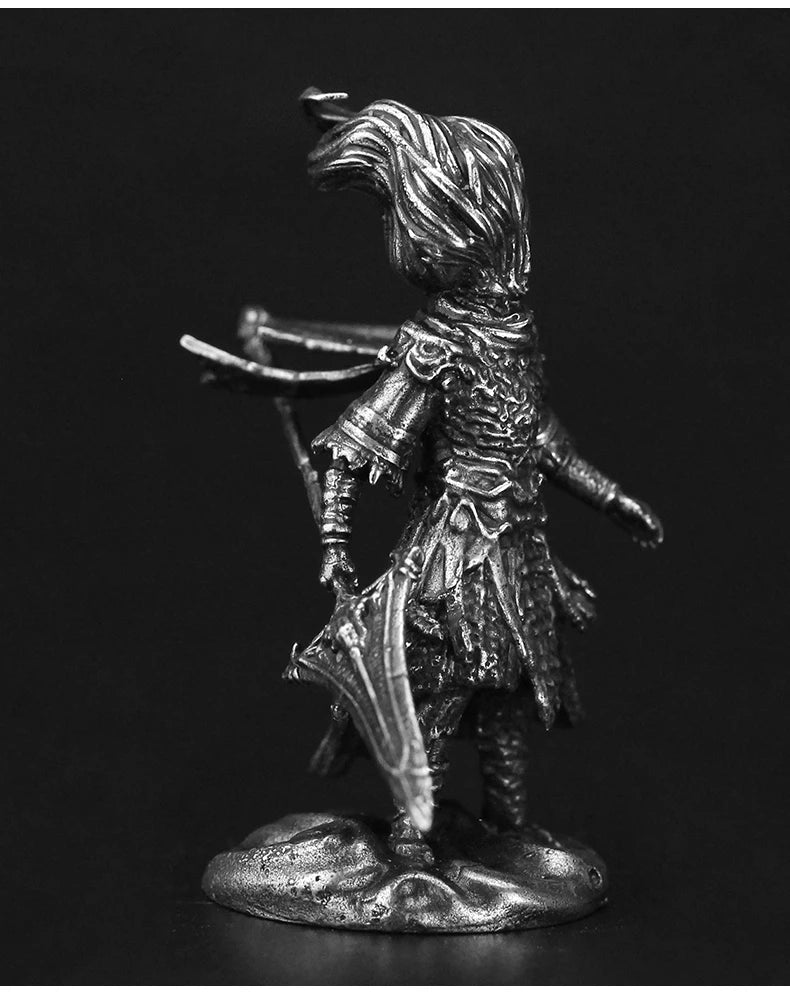 Vintage White Brass Dark Souls III Nameless King Anime Action Figurine Metal Game Character Model Collections Toy Gifts