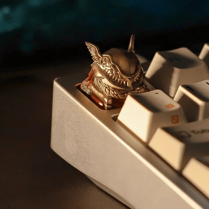 E-Elden Ring Malenia 3D Artisan Anime Keycap Personality Handmade Gaming Keycaps for Mechanical Keyboard Accessories Boy Gifts