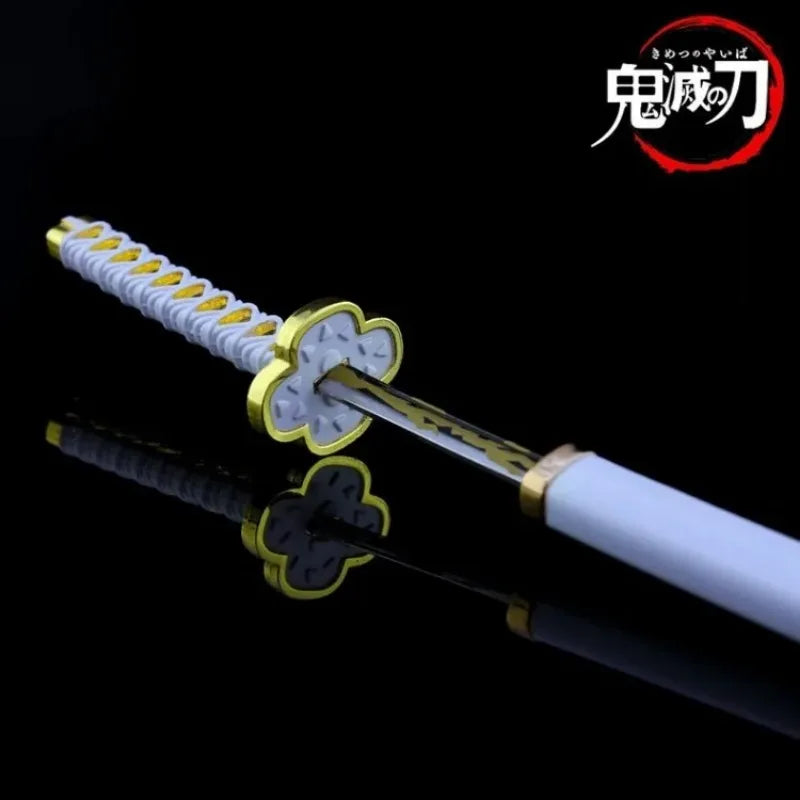 25cm Demon Slayer Katana Swords Kimetsu No Yaiba Samurai Sword Real Size Japanese Katana Anime Cosplay Prop Home Decoration