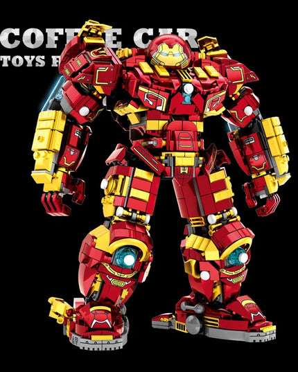 Superheroes Mecha DIY Building Blocks Movie Mech Hero 3D Model Armor Iron Robot MOC Bricks Toys For Adult Kid Boy Christmas Gift