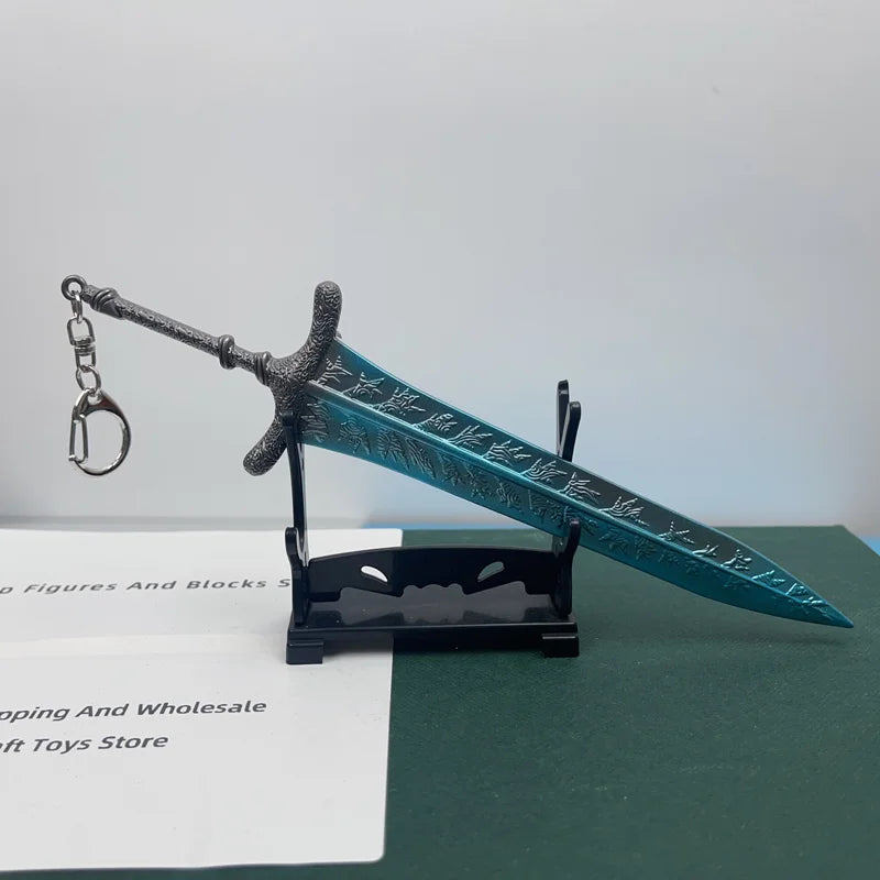 Elden Dark Moon Greatsword Model - 21cm/8.26in Zinc Alloy, Rust-resistant, Not Sharp, Ideal for Ring Collectors, Display