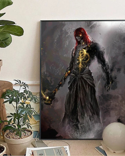 1pc DARK SOULS Adventure Game Poster Wall Art Home Decor Room Decor Digital Painting Living Room Restaurant Kitchen Art