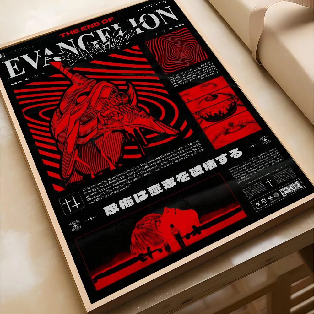 1PC G-Genesis N-NeonS E-Evangelion Poster Poster Paper Print Home Living Room Bedroom Entrance Bar Cafe Art Painting Decoration