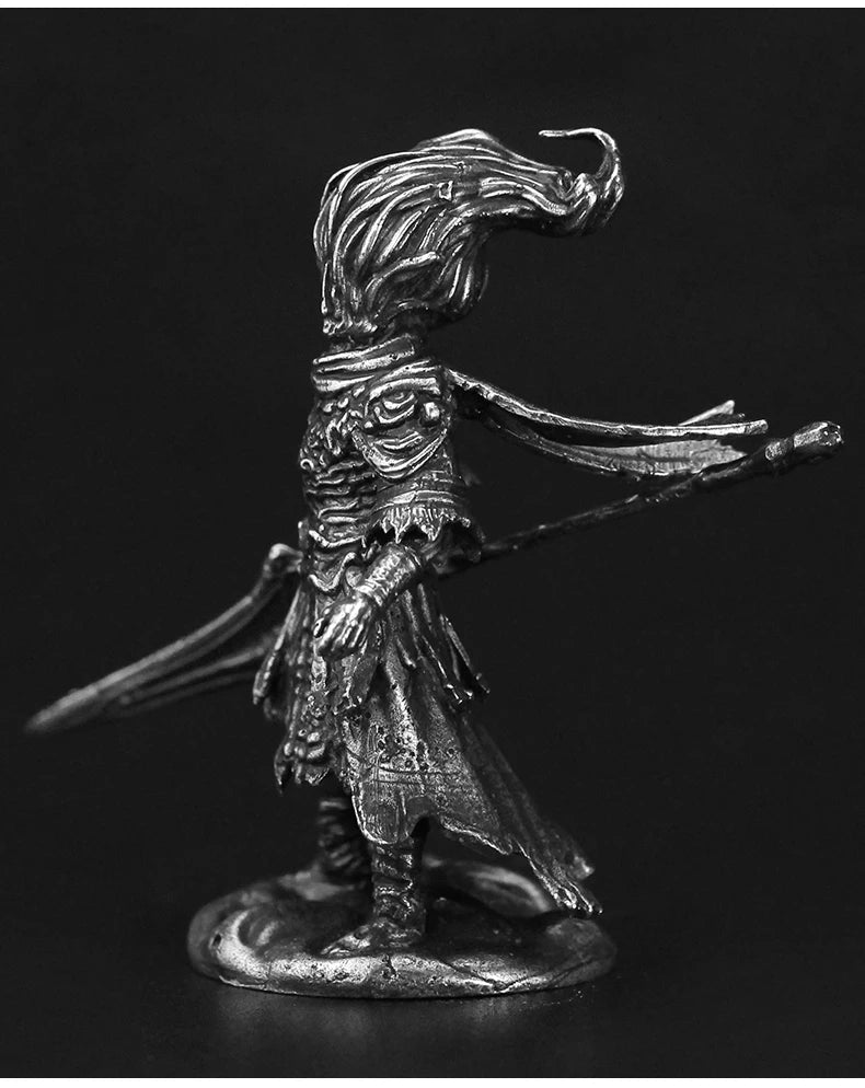 Vintage White Brass Dark Souls III Nameless King Anime Action Figurine Metal Game Character Model Collections Toy Gifts