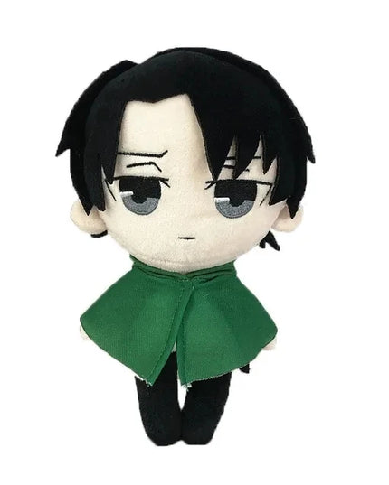 20cm Anime Attack on Titan Plush Toys Doll Kawaii Levi Eren Mikasa Cute Kawaii Collection Green Stuffed Birthday Gifts For Kids