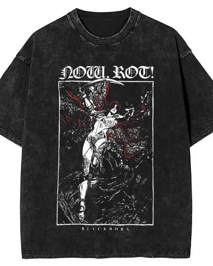 Women Men Malenia Blade of Miquella Washed T Shirt Summer Maidenless Tarnished Classic Simple Harajuku T Shirt New Arrival