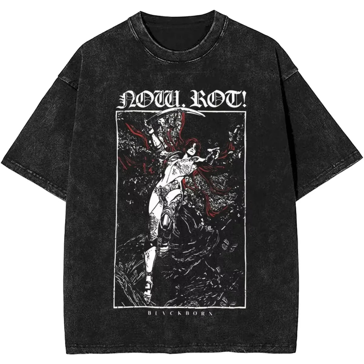 Women Men Malenia Blade of Miquella Washed T Shirt Summer Maidenless Tarnished Classic Simple Harajuku T Shirt New Arrival