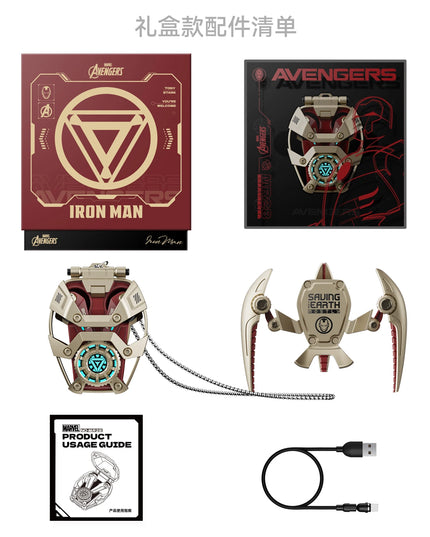 MARVEL Collaboration Bluetooth Headphones ANC Active Noice Cancellation Bluettoth Wireless Earphones Sports Gaming Gift Iron Man