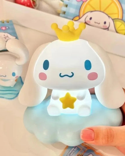 Animation Sanrios Kitty Kawaii Glowing Cloud Lamp Hello Kitty Bedside Lamp LED Night Light Cake Decoration Decoration Gift