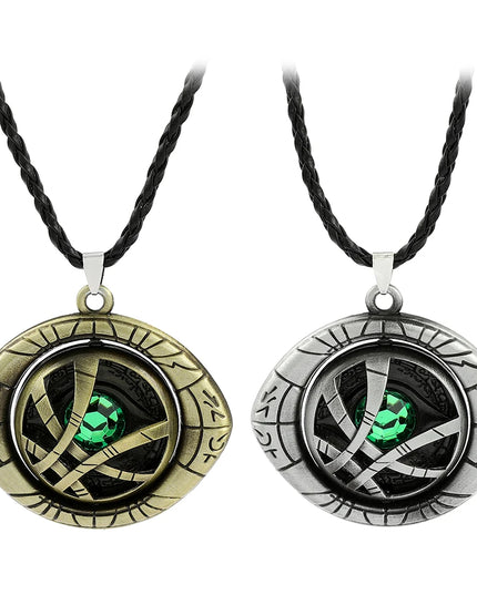 Marvel Avengers Dr Strange Men Doctor Strange Infinity Time Stones Eye of Agamotto Rotatable Keychain Kpop