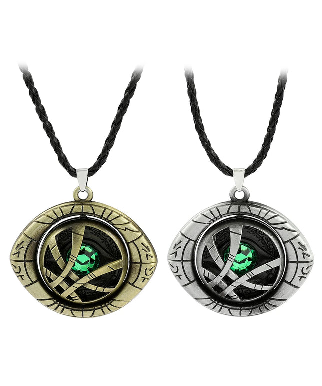 Marvel Avengers Dr Strange Men Doctor Strange Infinity Time Stones Eye of Agamotto Rotatable Keychain Kpop