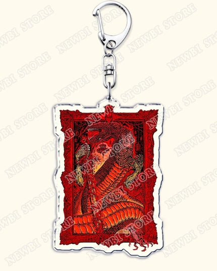 Video Game Dark Souls Keychains for Women Accessories Bag Bloodborne Malenia Melina Keyrings Jewelry Fans Gaming Friends Gift