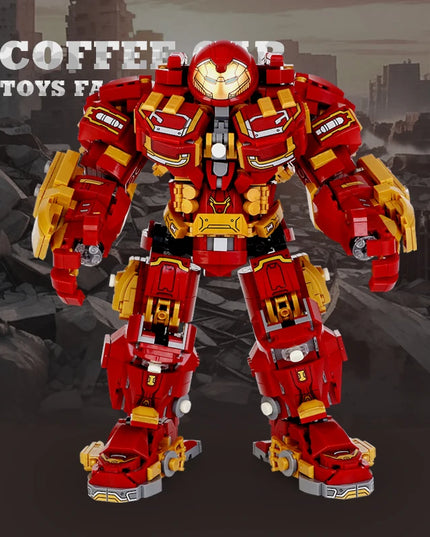 Superheroes Mecha DIY Building Blocks Movie Mech Hero 3D Model Armor Iron Robot MOC Bricks Toys For Adult Kid Boy Christmas Gift