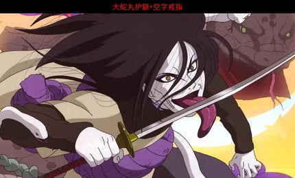 Anime Akatsuki Headband Sasori Uchiha Itachi Ring Sets Cosplay Costumes Props Pain Orochimaru Ninja Accessories