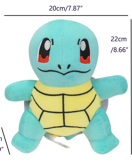 Pikachu 20cm Stuffed Plush Toys Kawaii Raichu Jenny Turtle Anime Doll Kids Birthday Christmas Gift