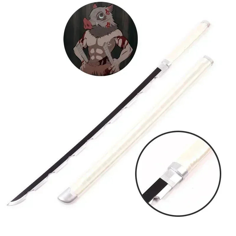 104cm Demon Slayer Katana Swords Tanjirou Zenitsu Katana Fake Sword Killer Devils Real Size Japanese Anime Cosplay Prop Toy Gift