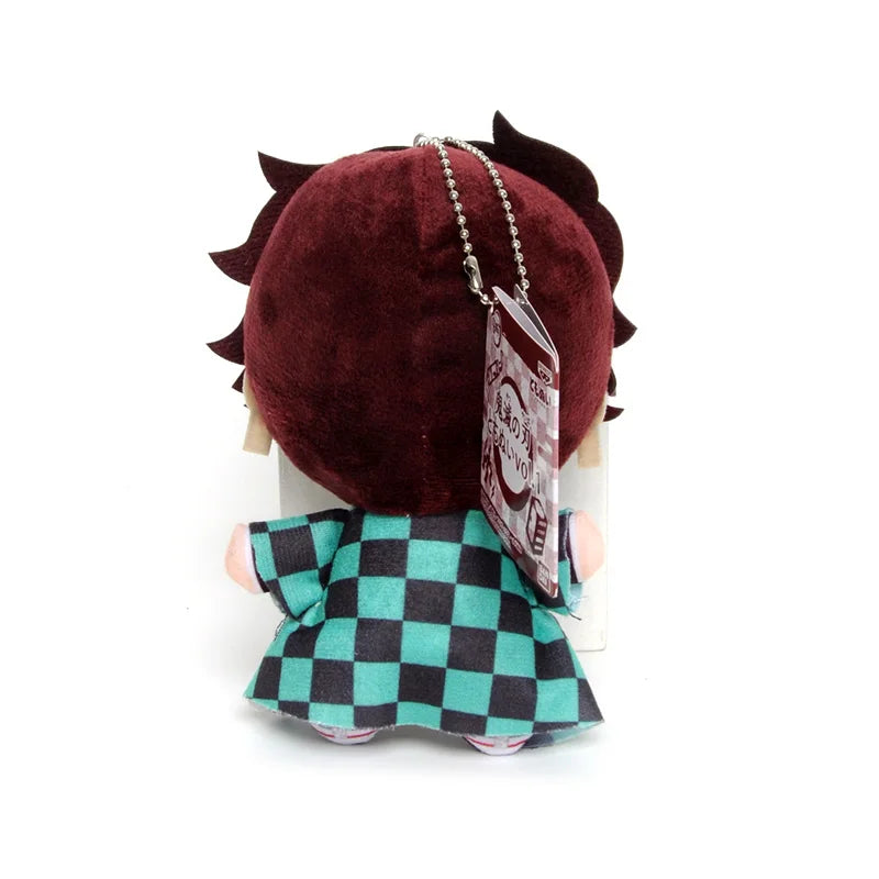 15cm Japan Anime Demon Slayer Akaza Rui Iguro Obanai Tanjirou Kamado Nezuko Agatsuma Zenitsu Plush Toys Doll Peluche Gift