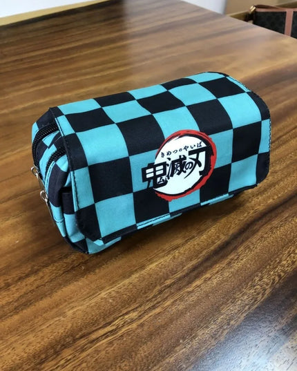 Demon Slayer 3D Anime Pen Bag Student Storage Bag Tanjirou Nezuko Zenitsu Giyuu Cartoon Pen Box Cute Boys Girls Pencil Case