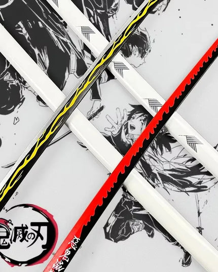 104cm Demon Slayer Katana Swords Tanjirou Zenitsu Katana Fake Sword Killer Devils Real Size Japanese Anime Cosplay Prop Toy Gift