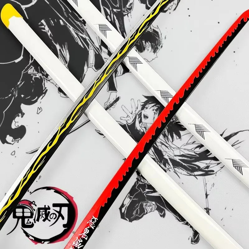 104cm Demon Slayer Katana Swords Tanjirou Zenitsu Katana Fake Sword Killer Devils Real Size Japanese Anime Cosplay Prop Toy Gift