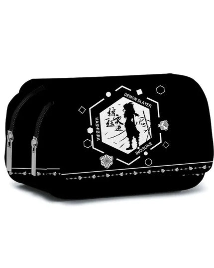 Demon Slayer 3D Anime Pen Bag Student Storage Bag Tanjirou Nezuko Zenitsu Giyuu Cartoon Pen Box Cute Boys Girls Pencil Case