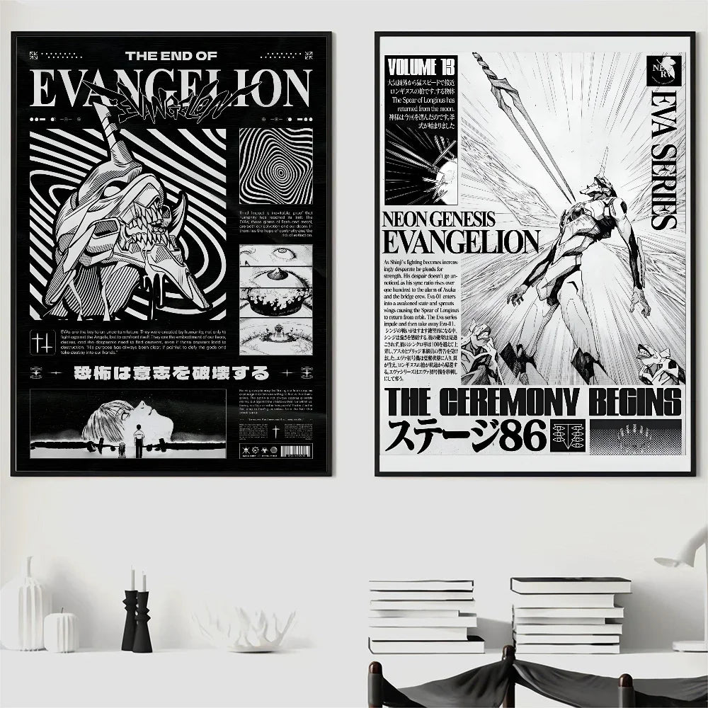 1PC G-Genesis N-NeonS E-Evangelion Poster Poster Paper Print Home Living Room Bedroom Entrance Bar Cafe Art Painting Decoration
