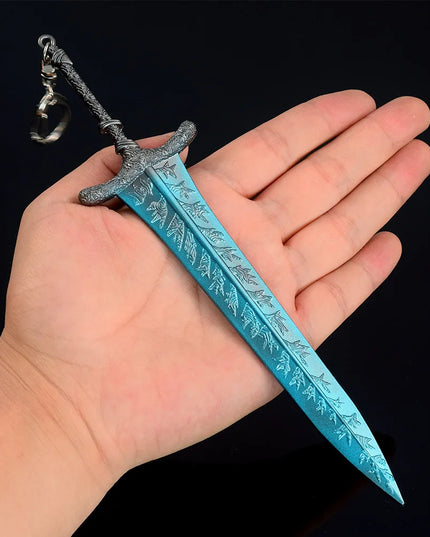 Elden Dark Moon Greatsword Model - 21cm/8.26in Zinc Alloy, Rust-resistant, Not Sharp, Ideal for Ring Collectors, Display