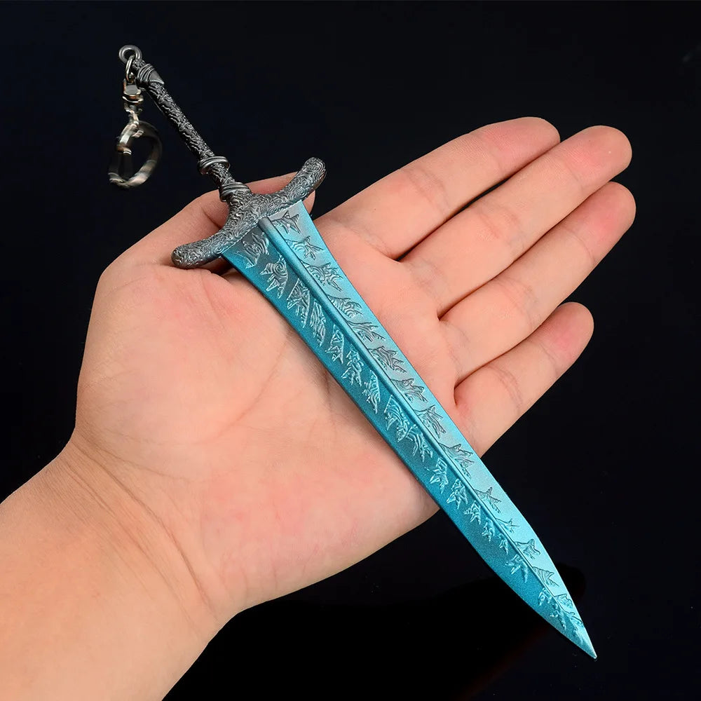 Elden Dark Moon Greatsword Model - 21cm/8.26in Zinc Alloy, Rust-resistant, Not Sharp, Ideal for Ring Collectors, Display