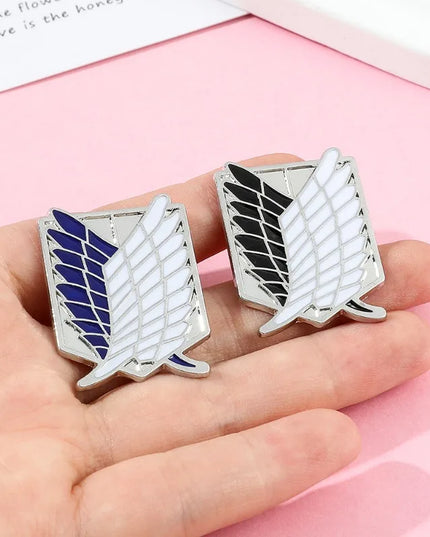 Anime Peripheral Jewelry Shirt Bag Popular Accessories Pins ZXMJ Attack on Titan Same Style Brooch Wings of Freedom Logo Badge