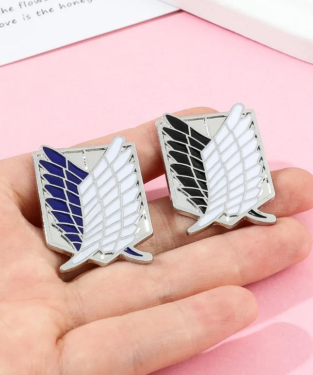 Anime Peripheral Jewelry Shirt Bag Popular Accessories Pins ZXMJ Attack on Titan Same Style Brooch Wings of Freedom Logo Badge