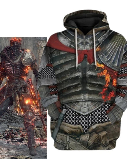 Men's And Women's 3d Printed Popular Game Dark Souls Hoodie New Fashion Casual Hooded Sweatshirt Cool Sport Oversized Loose Top