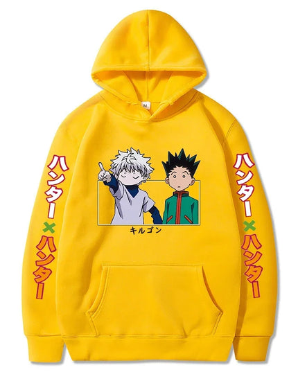 Hunter X Hunter Japan Anime Men Women Hoodies Harajuku Gon Killua Print Plus Size Sweatshirt Unisex Autumn Winter Streetwear