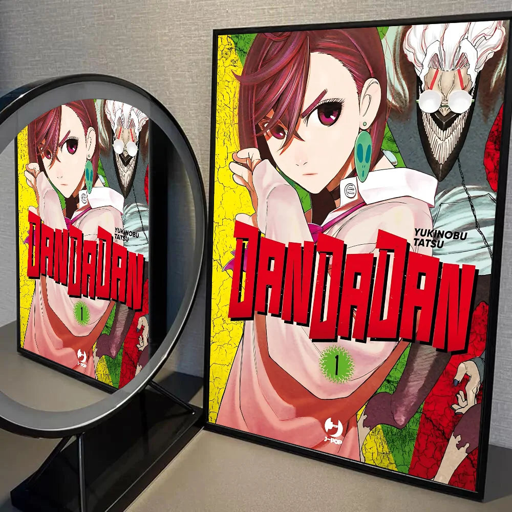 1PC Classic Anime Dandadan Poster Self-adhesive Art Waterproof Paper Sticker Coffee House Bar Room Wall Decor