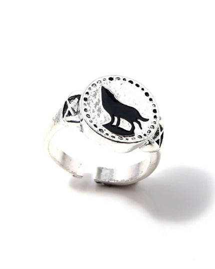 Game Dark Souls Ring Black Red Sapphire Vintage Style Ring Adjustable Metal Rings For Women Men Cosplay Jewelry Accessories Gift