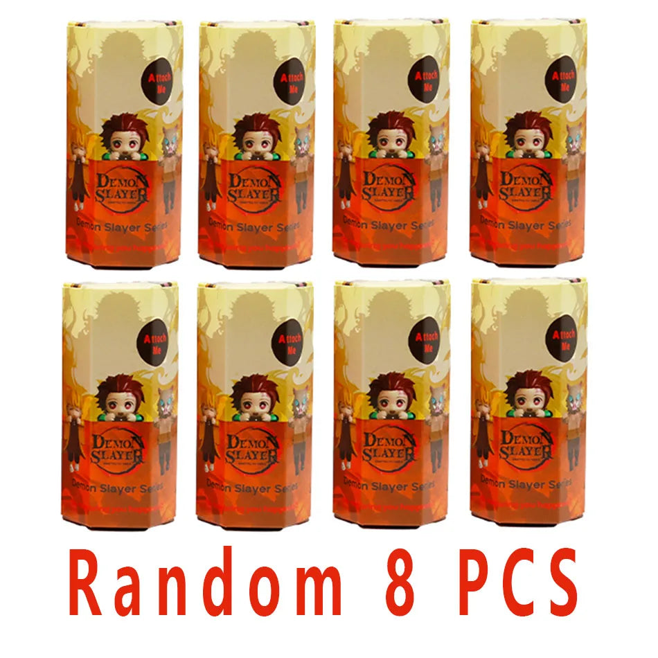 New Party Angel Demon Slayer Series Blind Box Car Decoration Desktop Computer Screen Cupid Hand Fashion Play Doll Birthday Gift