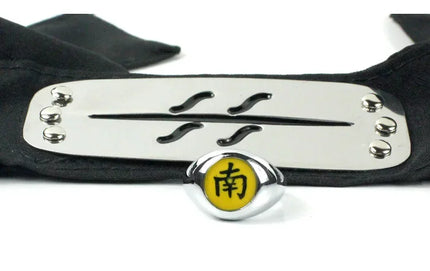 Anime Akatsuki Headband Sasori Uchiha Itachi Ring Sets Cosplay Costumes Props Pain Orochimaru Ninja Accessories