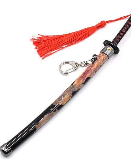 Elden Rivers of Blood Sword Replica Ring 23cm/9.05in Zinc Alloy Model with spring release scabbard, Rust-Proof, Ideal for Fans