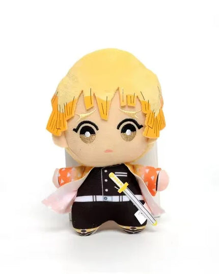 15cm Japan Anime Demon Slayer Akaza Rui Iguro Obanai Tanjirou Kamado Nezuko Agatsuma Zenitsu Plush Toys Doll Peluche Gift