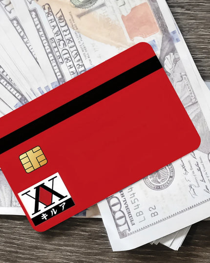 HUNTER Film Skin Cover Credit Card Stickers 4PCS Debit Front Anime H-HUNTER x Decoration Bank Bus Pass Waterproof