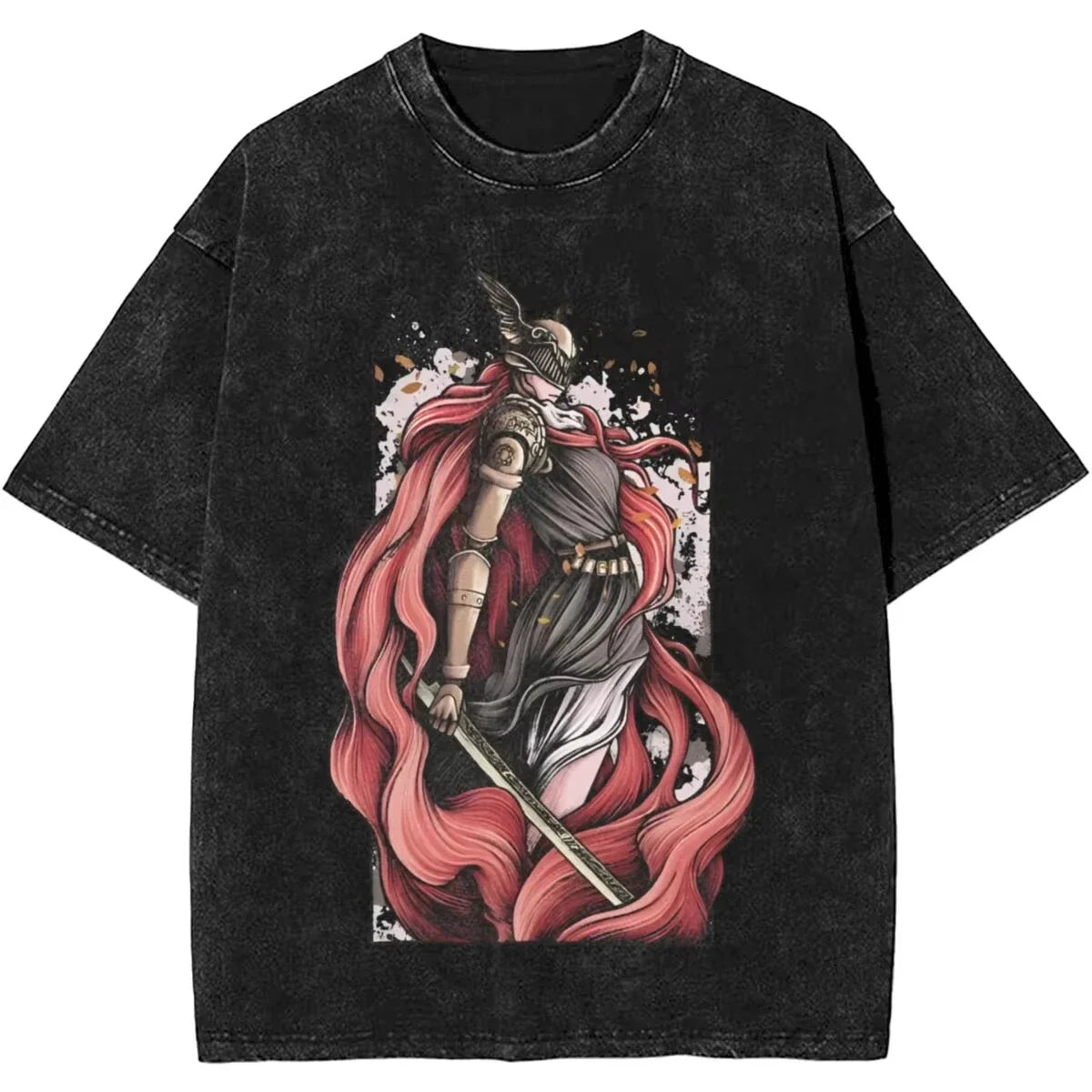 Women Men Malenia Blade of Miquella Washed T Shirt Summer Maidenless Tarnished Classic Simple Harajuku T Shirt New Arrival