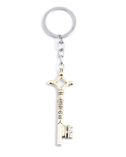 Anime Attack On Titan Keychain Shingeki no Kyojin Scouting Legion Emblem Pendant Key Chain for Women Men Cosplay Jewelry Gift