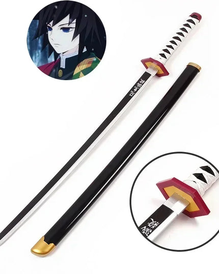 104cm Demon Slayer Katana Swords Tanjirou Zenitsu Katana Fake Sword Killer Devils Real Size Japanese Anime Cosplay Prop Toy Gift