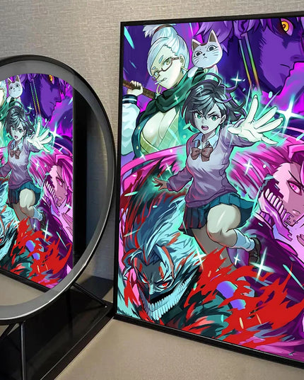 1PC Classic Anime Dandadan Poster Self-adhesive Art Waterproof Paper Sticker Coffee House Bar Room Wall Decor