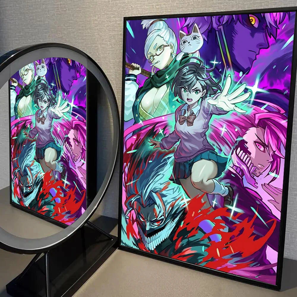 1PC Classic Anime Dandadan Poster Self-adhesive Art Waterproof Paper Sticker Coffee House Bar Room Wall Decor