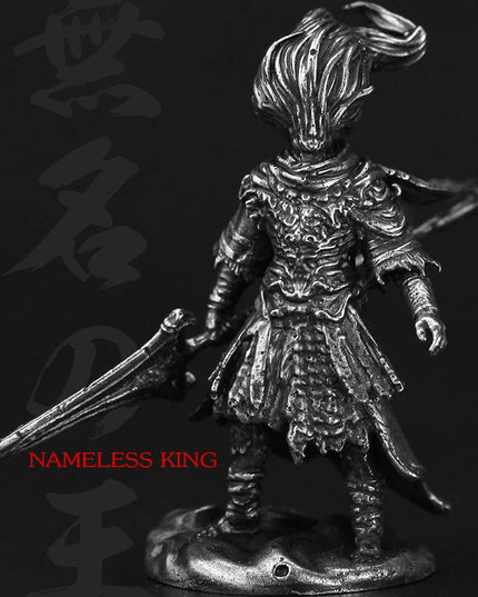 Vintage White Brass Dark Souls III Nameless King Anime Action Figurine Metal Game Character Model Collections Toy Gifts