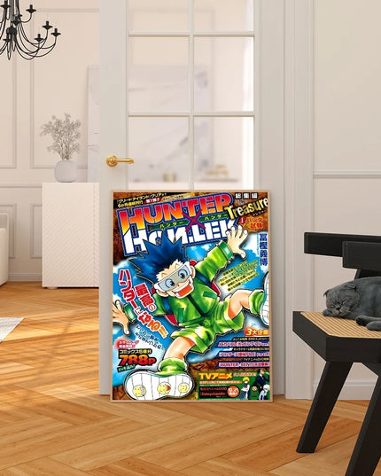 Anime Hunter X Hunter Classic Movie Posters Fancy Wall Sticker for Living Room Bar Decoration Room Wall Decor