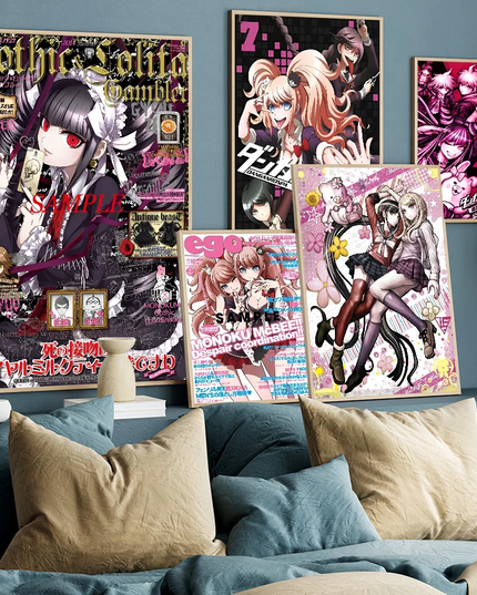 Classic Anime Danganronpa Classic Movie Posters HD Quality Poster Wall Art Painting Study Nordic Home Decor